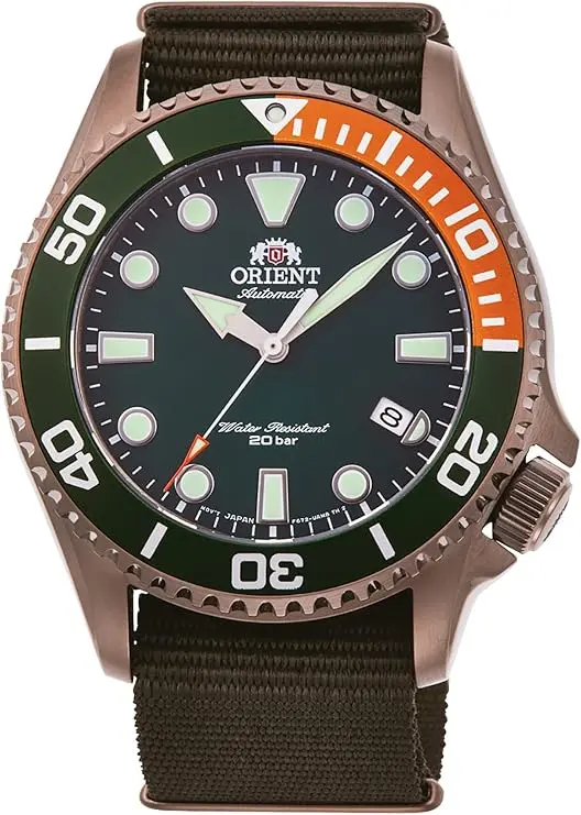 Reloj ORIENT: Automático Sports, Correa de Nylon - 43.4mm (RA-AC0K04E)