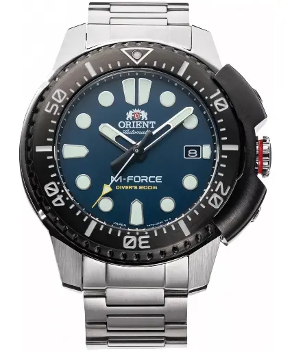 Reloj ORIENT: Automático Sports, Correa Metálica - 45.0mm (RA-AC0L01B)