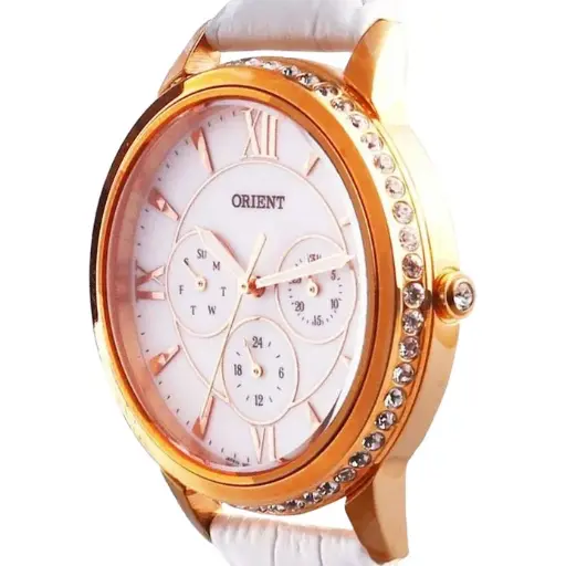 Reloj ORIENT: Cuarzo Classic, Correa Cuero - 39 mm (FSW03002W)